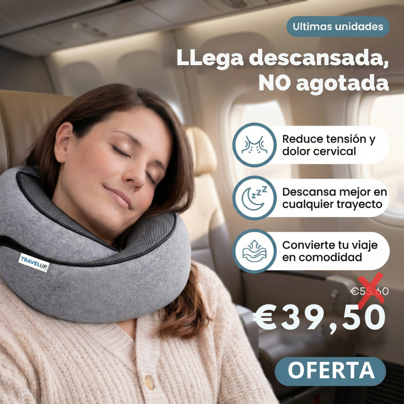 Almohada de Cuello Ergonómica para Viajes